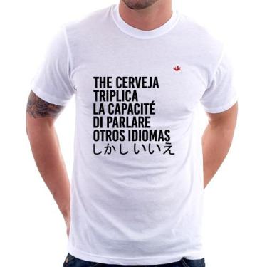Imagem de Camiseta The cerveja triplica la capacité di parlare otros idiomas - F