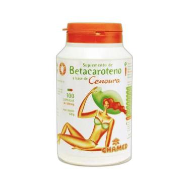 Imagem de Vitamina Betacaroteno 500mg 100 Cps - CHAMEL