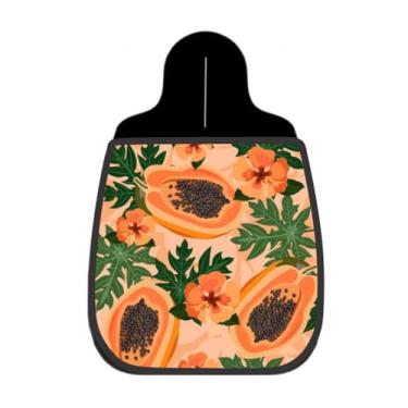 Imagem de Lixeira De Carro Organizador Lixinhocar Papaya Tropical Laranja