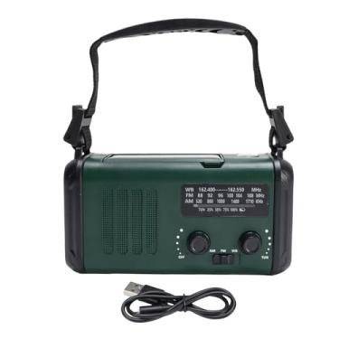 Imagem de LiebeWH Rádio Solar Com Manivela, Rádio Meteorológico de Emergência Com Lanterna de Leitura, Bateria de 10000mAh AM FM NOAA para Atividades de Emergência Ao Ar Livre