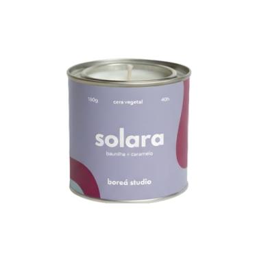 Imagem de Vela Aromática Solara, Baunilha e Caramelo, Cera Vegetal, Feita à Mão, Pavio de Algodão, Essência Premium