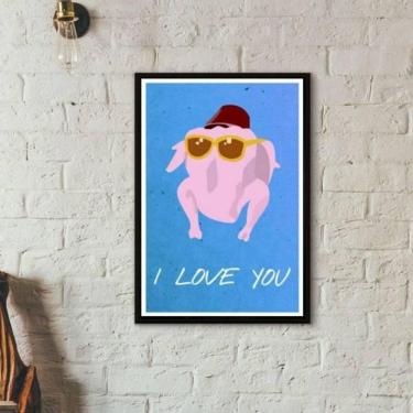 Imagem de Quadro Decorativo Friends I Love You 45X34Cm Moldura Preta