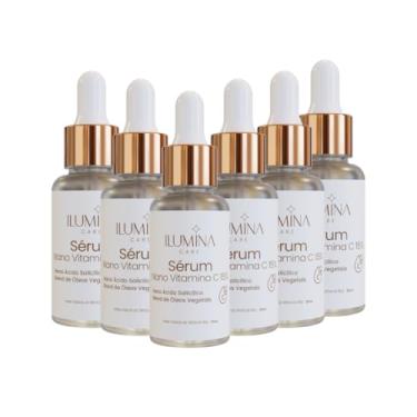 Imagem de Kit 6 Sérum Facial Vitamina C 15% Clareador de Manchas 30ml Ilumina Care