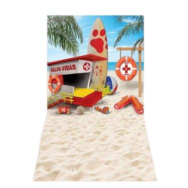 Imagem de Fundo Fotográfico Painel Cenário Pet Shop - Salva Vidas