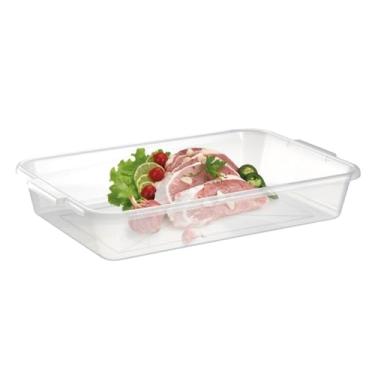 Imagem de Travessa Transparente Bandeja Organizadora Multiuso 44cmx27cm Servir A Mesa Buffet Multiuso