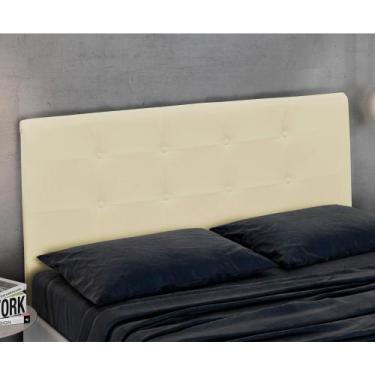 Imagem de Cabeceira Casal Cama Box 140cm para Quarto Stambul Sintético Bege M11 