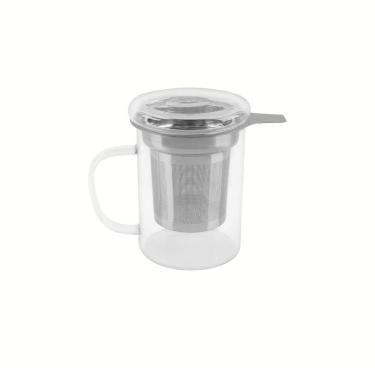 Imagem de Caneca De Vidro Tramontina Com Infusor De Chá 350 ml