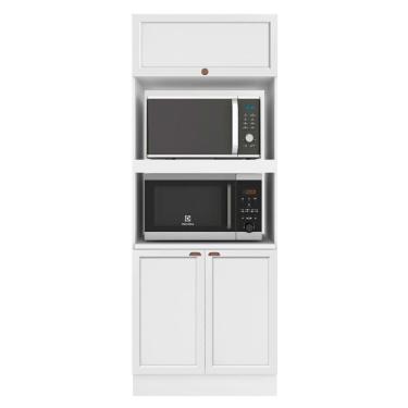 Imagem de Paneleiro Torre Quente 2 Nichos 3 Portas Unna Poliman Branco