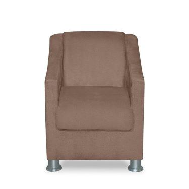 Imagem de Mini Poltrona Cadeira Infantil Tilla De Criança Suede Cappuccino