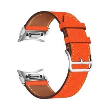 Imagem de Pulseira De Couro Quick Fit Para Samsung Galaxy Watch 6/5/4 40mm 44mm 