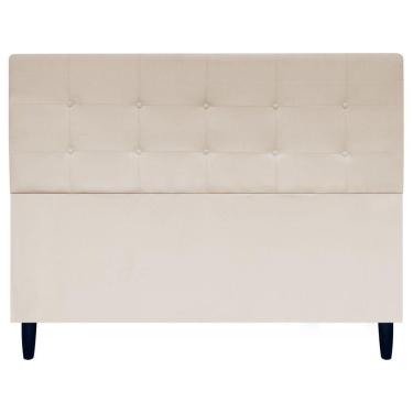 Imagem de Cabeceira Cama Ivy Para Cama Queen 160 Cm Suede Bege, Suede