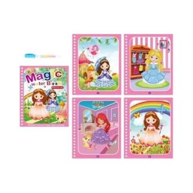 Imagem de Livro De Colorir Com Água Reutilizável Com Caneta, Brinquedo Sensorial