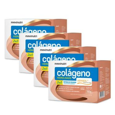 Imagem de Kit 04 Colageno Hidrolisado Verisol Sachês Natural Maxinutri
