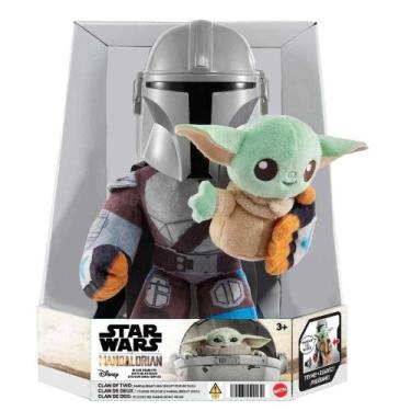 Imagem de Pelúcia Sonora Mandaloriano E Grogu Baby Yoda - Mattel HPC1 - Star War