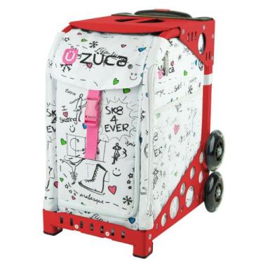 Imagem de Bolsa ZUCA SK8 com Estrutura Vermelha e Rodas Piscantes