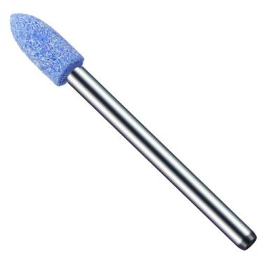 Imagem de Ponta Montada 5Mm Rebolo Azul Bala Haste 3Mm Micro Retífica - Dremax