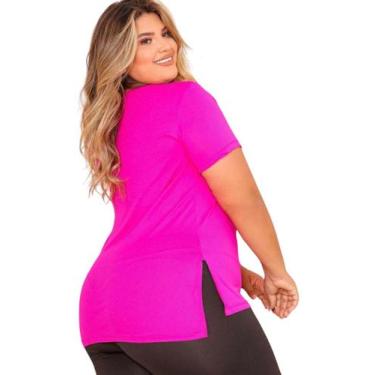 Imagem de Camiseta Plus Size Tapa Bumbum Academia Esporte PINA, G3, Rosa