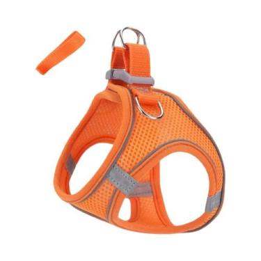 Imagem de Conjunto De Coleira E Arnês Ajustável Para Cães E Gatos Pequenos, Cole