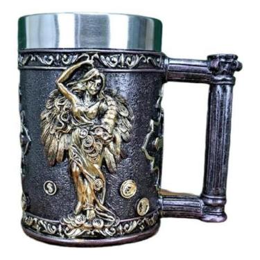 Imagem de Caneca 3D Resina Anjo Time Is Money Cerveja Chopp 400 Ml - Tenda Medie
