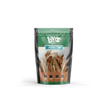 Imagem de Petisco Manjubinha 80g Mastigável Natural para cães e gatos - Luv