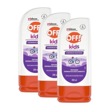 Imagem de Kit 3 Repelente de Insetos Off! Loção Kids 200ml