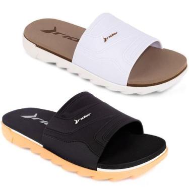 Imagem de Chinelo Rider Slide Rw Plus Sandália Conforto Original 12441, Preto, 4