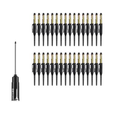 Imagem de Conjunto De Canetas Marcadoras De Ponta Longa De 45mm Para Carpinteiro