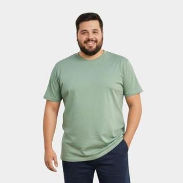 Imagem de Camiseta Masculina Plus Size 100% Algodão Tamanho Grande Especial Medson-Masculino