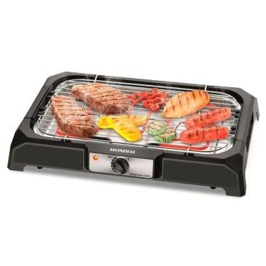 Imagem de Churrasqueira Elétrica Portátil Mondial Grand Steak & Grill 2000W Preto 127V - CH-05
