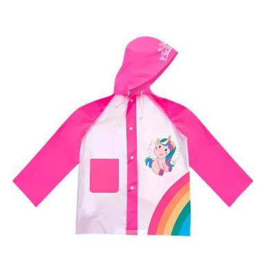 Imagem de Capa De Chuva Infantil Com Estampa De Desenho Impermeável Para Criança