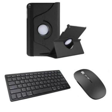 Imagem de Capa Giratória + Teclado Bluetooth + Mouse Recarregável Tablet A7 Lite