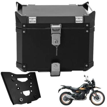 Imagem de Baú Bauleto 43 L Alumínio Preto + Suporte Himalayan 450 Bráz - Bráz Ac