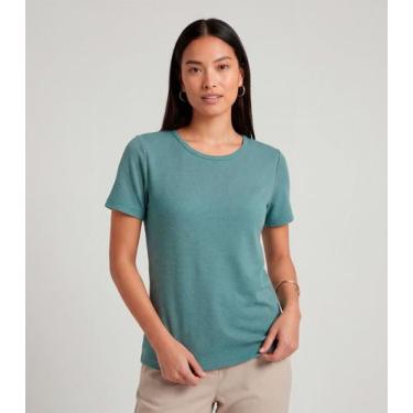 Imagem de Blusa Feminina Básica Infinita Cor Verde, P, Verde
