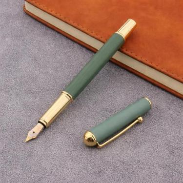 Imagem de Caneta tinteiro executiva pena 0.5mm verde caligrafia gn2731 - LUYKE