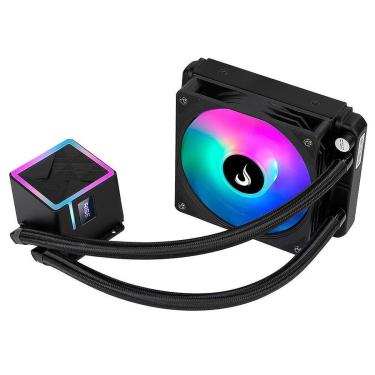 Imagem de Water Cooler Gamer Rise Mode Black, ARGB Rainbow, 120mm, AMD e Intel, Preto - RM-WCB-01...