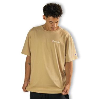 Imagem de Camiseta Champion Mini Script Logo Country Walnut, Bege, M