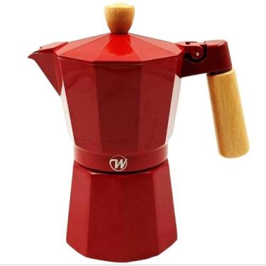 Imagem de Cafeteira Italiana de Alumínio 9 Xícaras 450 ml Vermelha Wincy 450ml (