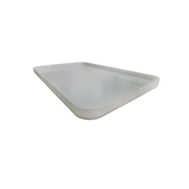 Imagem de Bandeja Profissional Cortes de Assados Polietileno Kitplas, BRANCO, 3X
