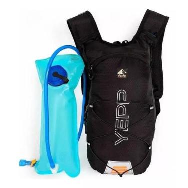 Imagem de Mochila para Hidratação esportiva Caminhada bike Yeep 2 Litros, Preto,