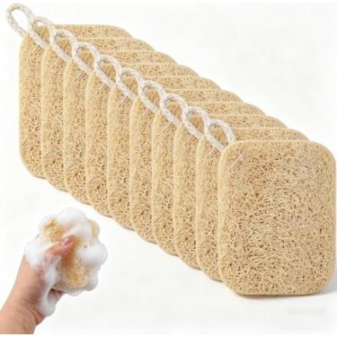 Imagem de Esponjas de Cozinha Fampery 10 Unidades Natural de Bucha Vegetal Reuti