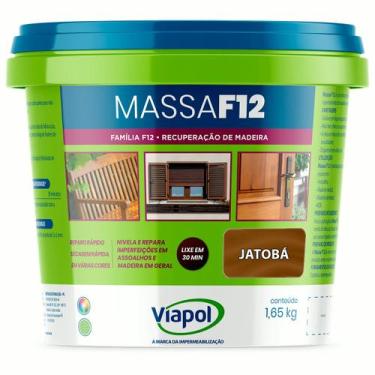 Imagem de Massa Calafetar Correção Madeira Viapol F12 1,65Kg Jatoba