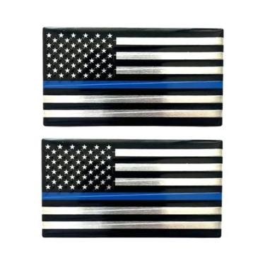 Imagem de Adesivo De Logo De Carro Em Liga De Alumínio Com Bandeira Americana Pa