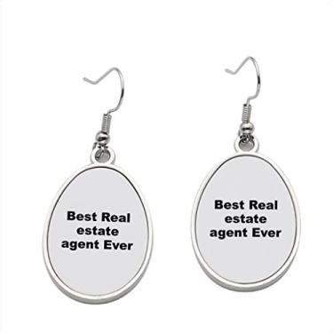 Imagem de Real Estategent Brinco com pingente para meninas - Presente de festa de aniversário dos namorados