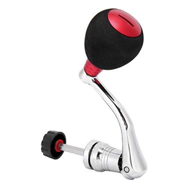 Imagem de Cabo de molinete de pesca, cabo de alimentação de substituição de molinete de metal balancim para molinete de pesca(4000 5000 6000 L-Vermelho)