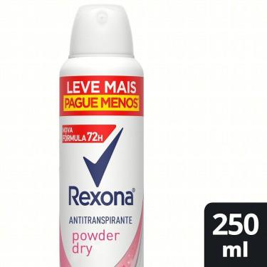 Imagem de Desodorante Antitranspirante Aerosol Feminino Rexona Powder Dry 72 Horas 250ml