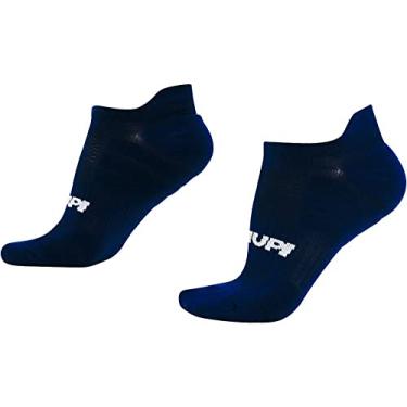 Imagem de Meia Curta para Corrida HUPI Running Pro Invisível Azul Marinho, Cor: AZUL
