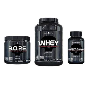 Imagem de KIT WHEY + PRÉ-TREINO BOPE + TERMOGÊNICO KIT WHEY (MORANGO) + PRÉ-TREINO BOPE (LIMÃO) + TERMOGÊNICO