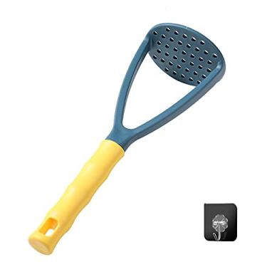 Imagem de FUYTERY Mashador de Batatas Manual de Plástico para Alimentos Ferramentas Complementares de Cozinha (Azul)
