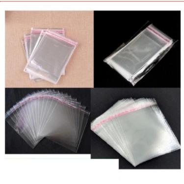 Imagem de Sacos Adesivados Transparentes Bopp- Embalagem Transparente Plástico P