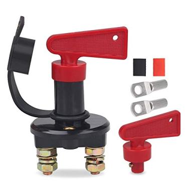 Imagem de WATERWICH DC 12 – 48 V interruptor de desconexão de bateria Marine Corte/interruptor de desligamento 200 Ampére para barco de navio, pequeno iate, RV, caminhão, veículo de carro (interruptor de desligamento de energia)